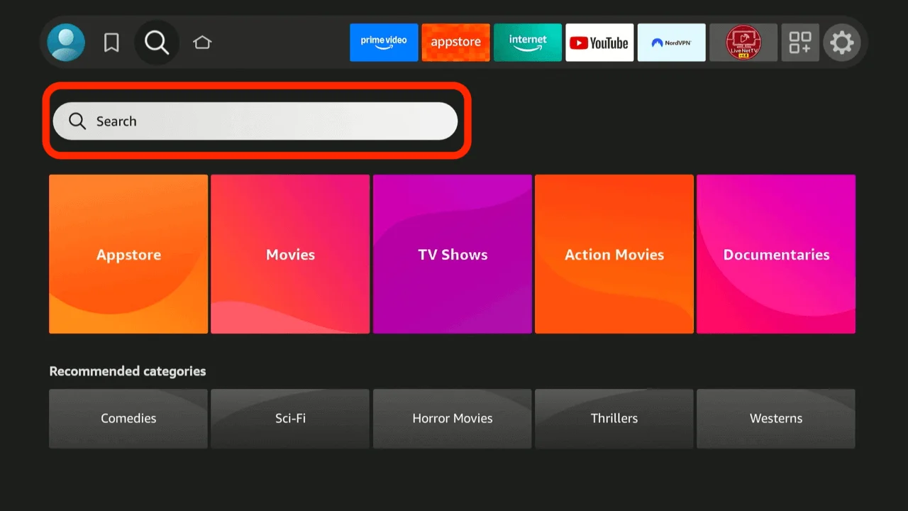 Firestick Search Icon
